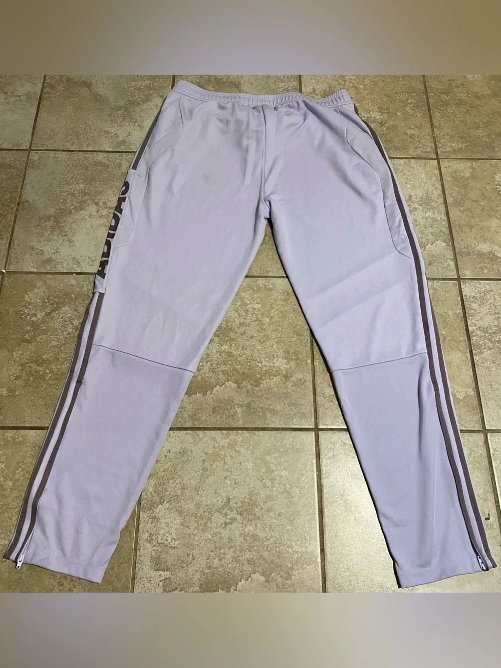 Adidas Tiro 19 Soccer Track Pants Lavender Purple Pastel 3-Stripe XL